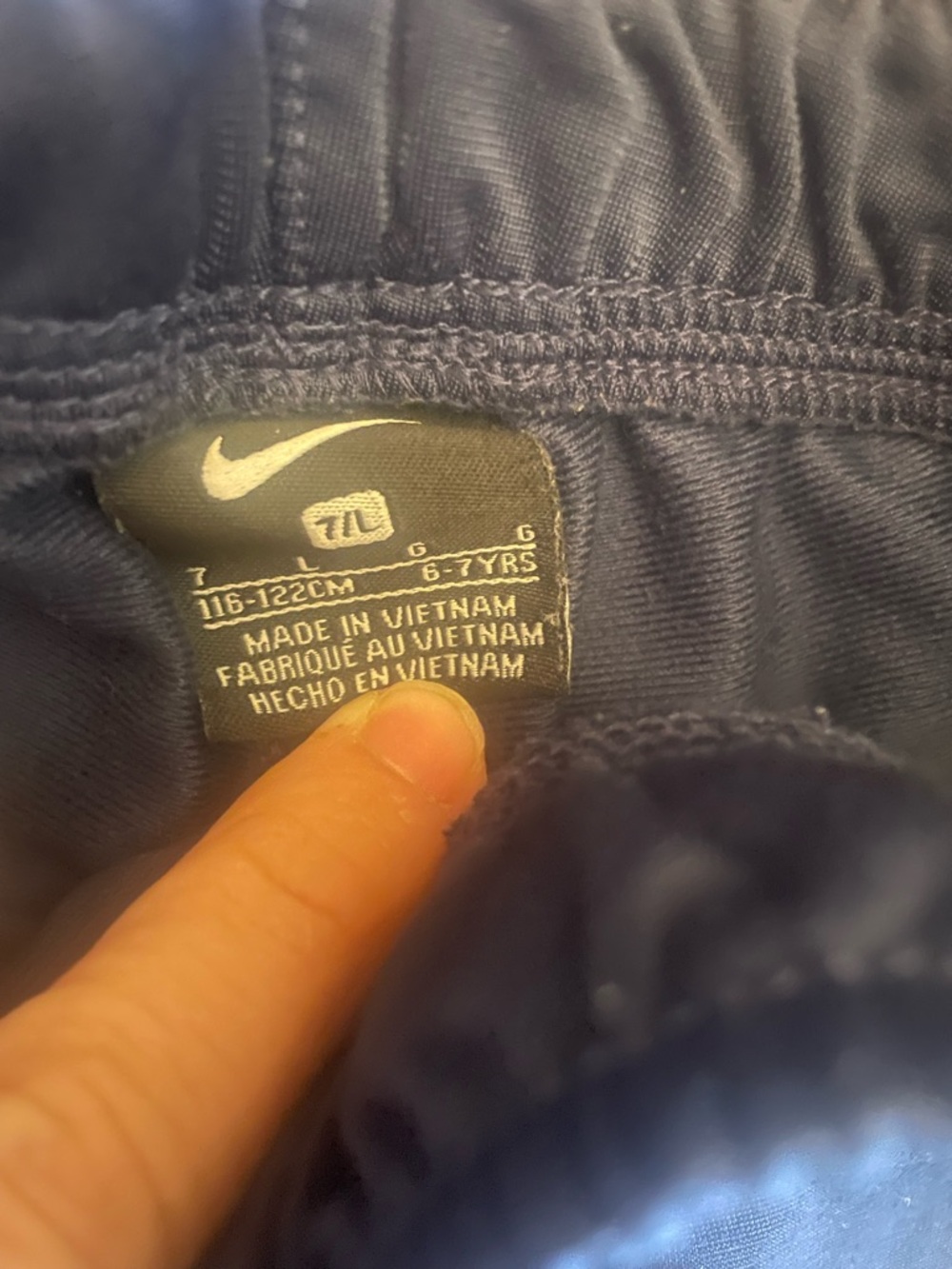 Nike Kids Navy Blue Athletic Jogger Pants - Picture 3 of 3